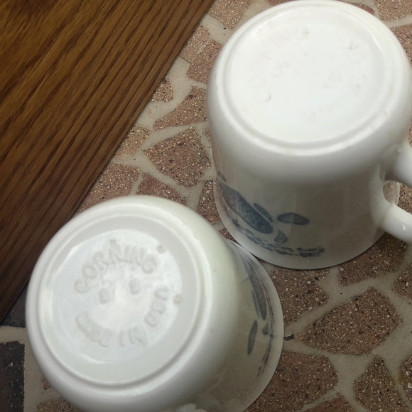 Vintage Mug Corning Ware Blue Heart Country - Picture 9 of 10